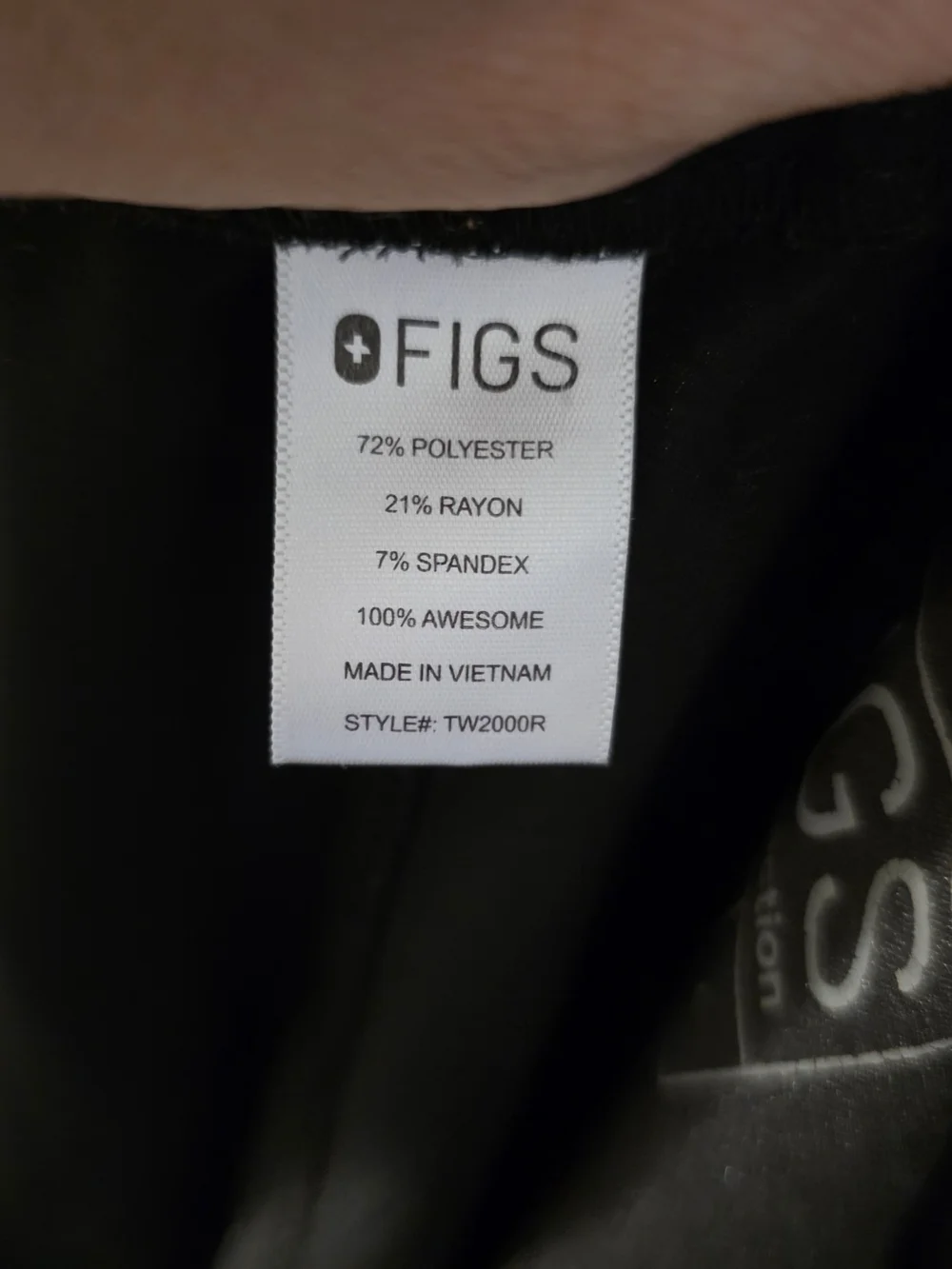 Figs Yola Skinny Scrub Pants L Black Technical Collection Medical Healthcare